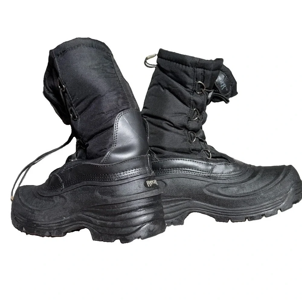 Mens Snow Boots Ranger Size 10 Black Waterproof Winter Duck Boots
